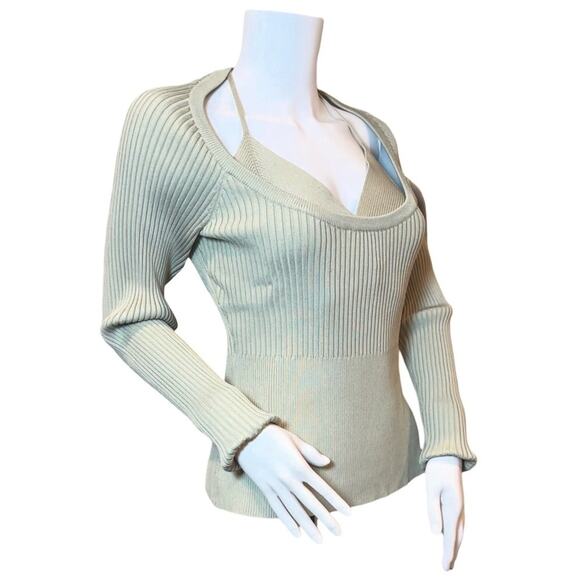 #T98 Jonathan Simkhai Marsh JAYLINE BRALETTE PULLOVER SZ L $395 - Picture 15 of 16